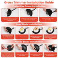 Cordless 3 in 1 Pole Saw/Mini Chainsaw/Grass Trimmer 21V 1500mAh x2
