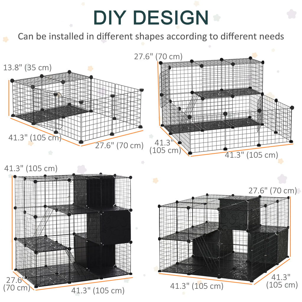 56 Panels Pet Playpen Small Animal Cage for Rabbit - Image 3