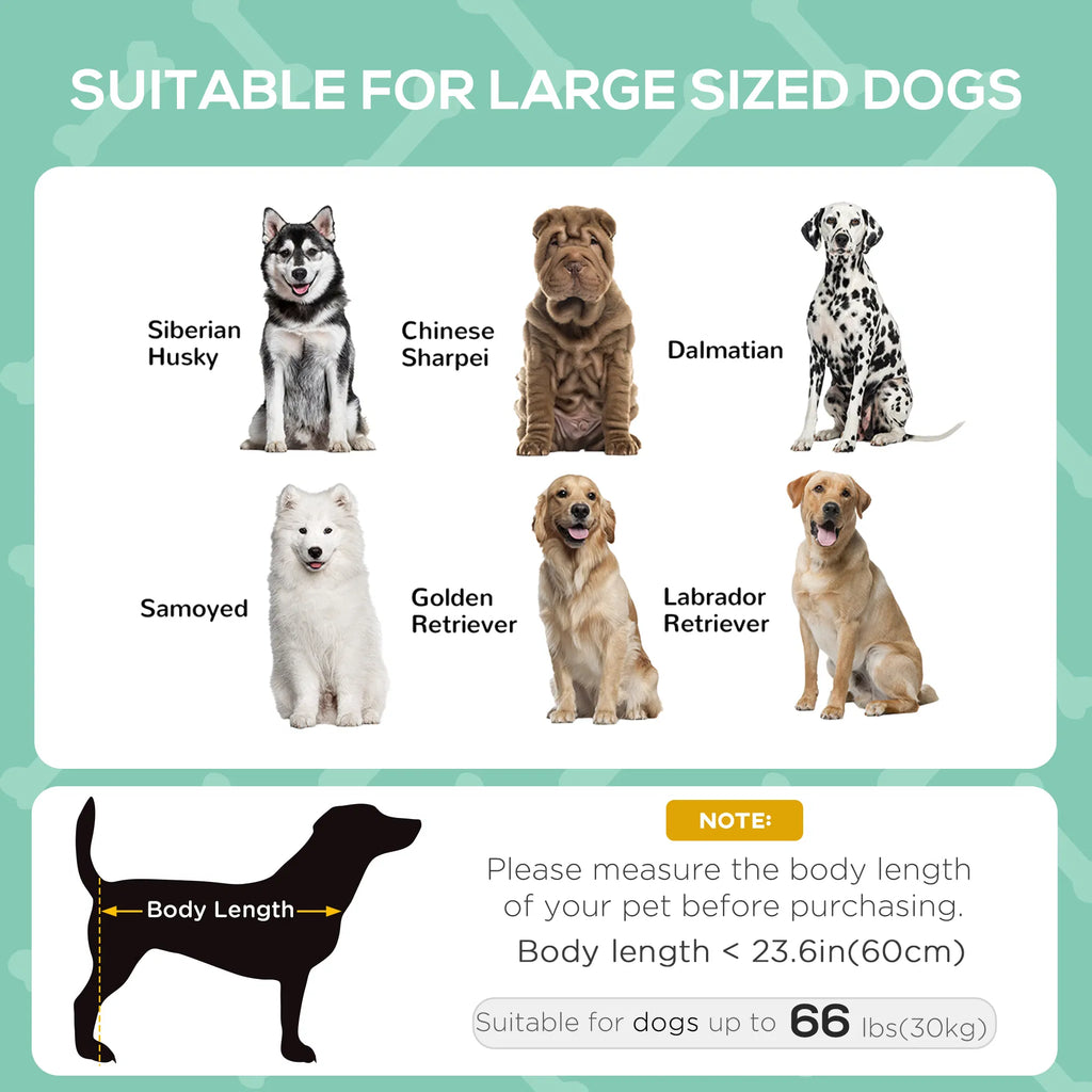 Large Elevated Dog Bed 6.2" L X 29.9" W 36.2" H Foldable Outdoor Cat Dog Canopy - Image 2
