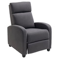 Fabric Recliner Chair Manual Home Theater Seating Single Reclining Sofa Chair