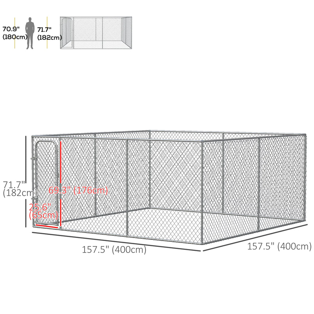 172.2 Sq. Ft. Dog Playpen Outdoor with Galvanized Steel Frame for Small and - Image 5
