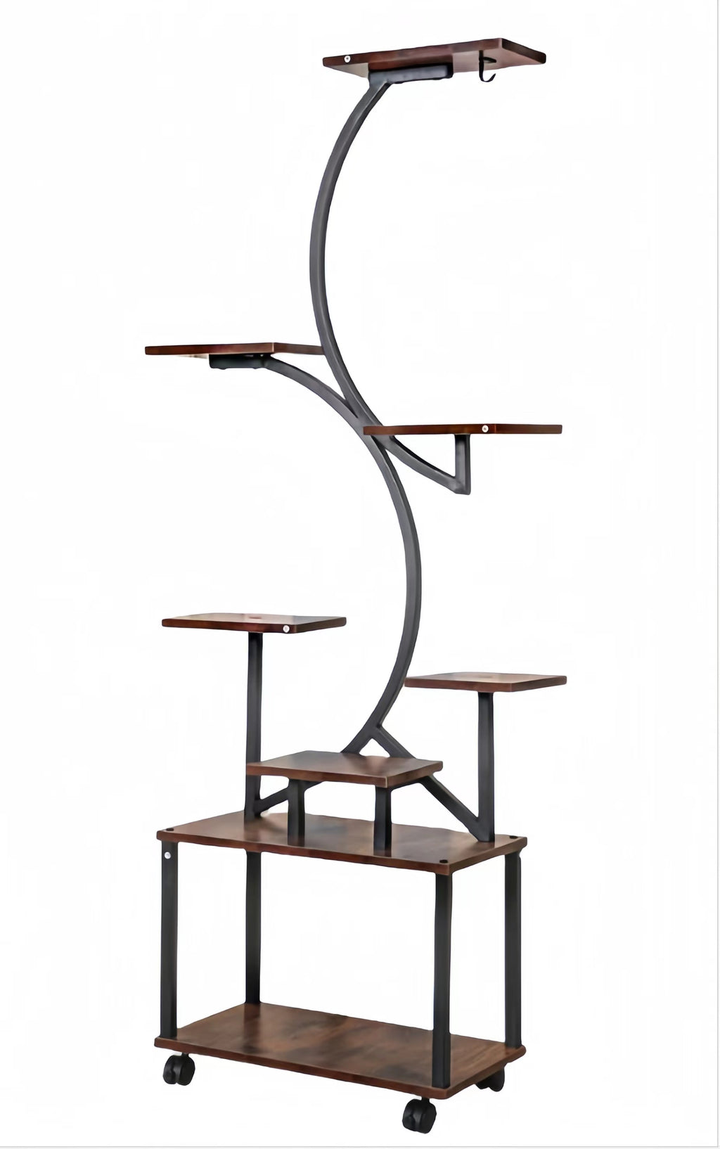 plant stand with grow lights in use lifestyle