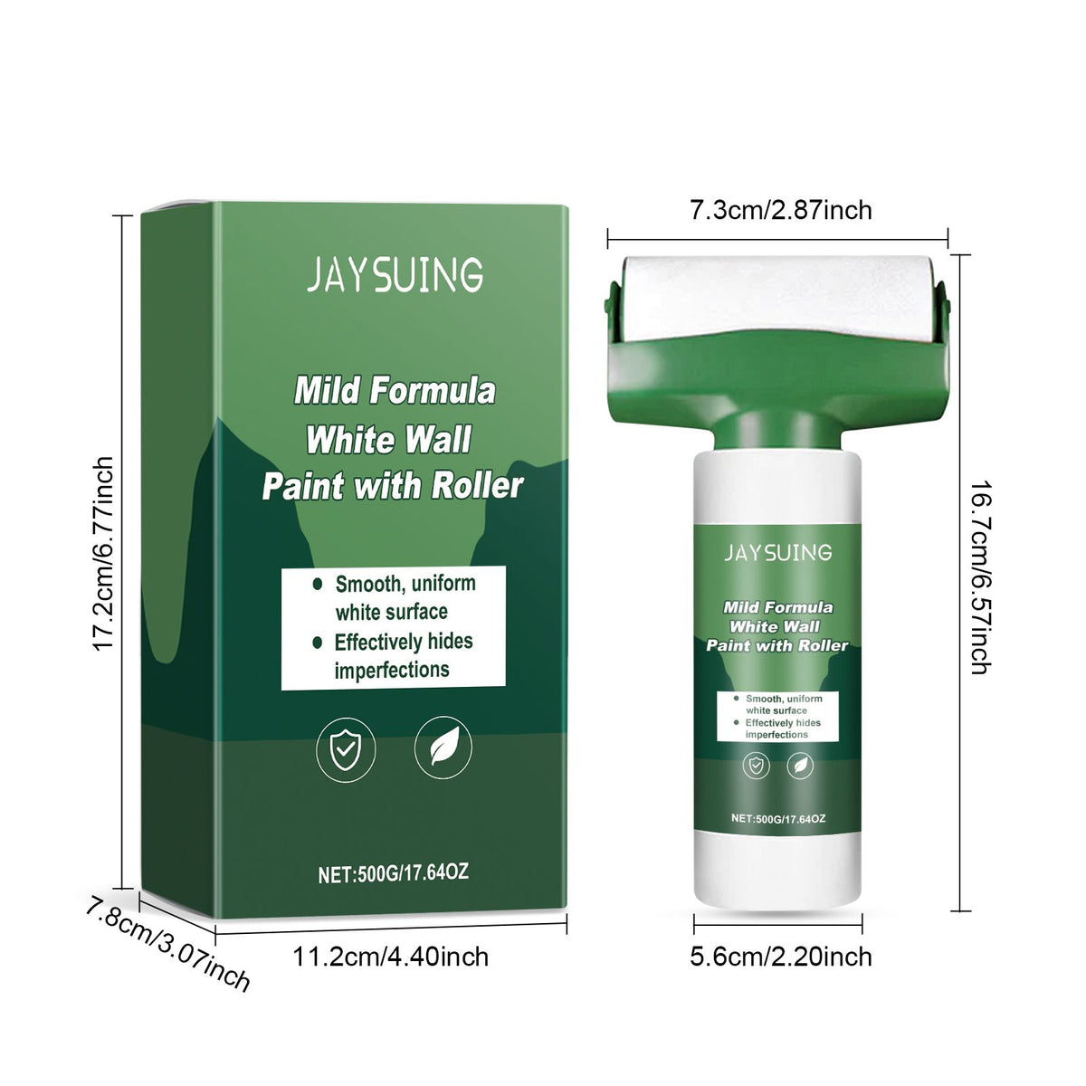 JAYSUING Roll On Wall Repair Paint Kit 500 g Kit - Image 2