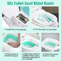 1Pc Foldable Postpartum Care Basin Sitz Toilet Seat Bidet Basin Battery Powered