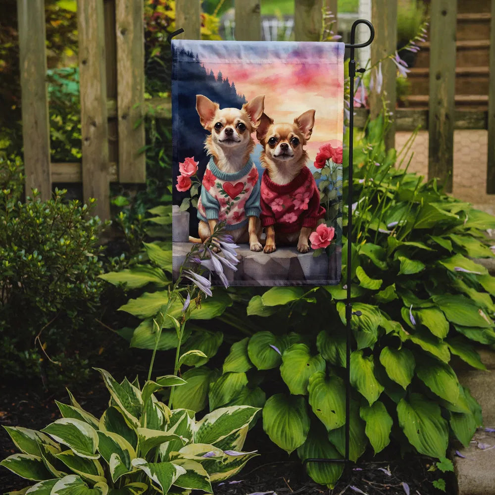 Chihuahua Two Hearts Garden Flag Mailbox Flag Decorative Yard Flag Banner - Image 4
