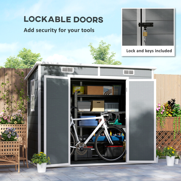 Outdoor Garden Storage Shed Tool House - Image 5