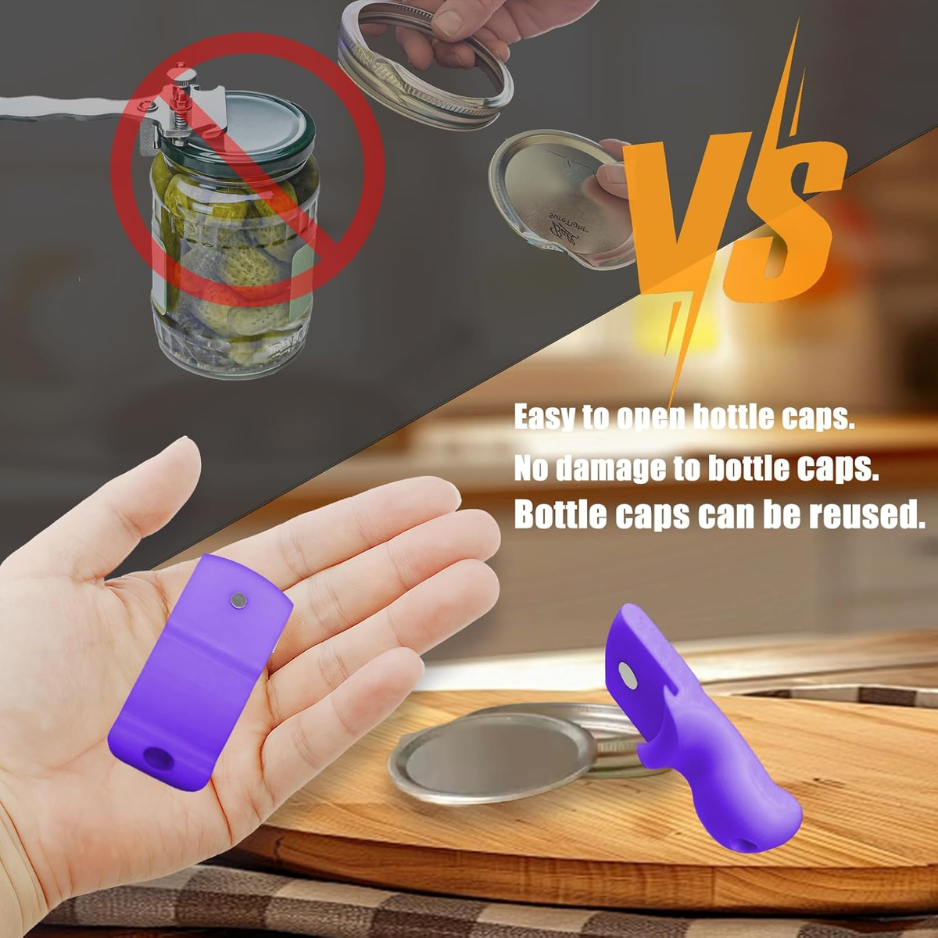 Mason Jar & Canning Opener Tool With Magnetic Lid Lifter Purple Vacuum Seal - Image 2