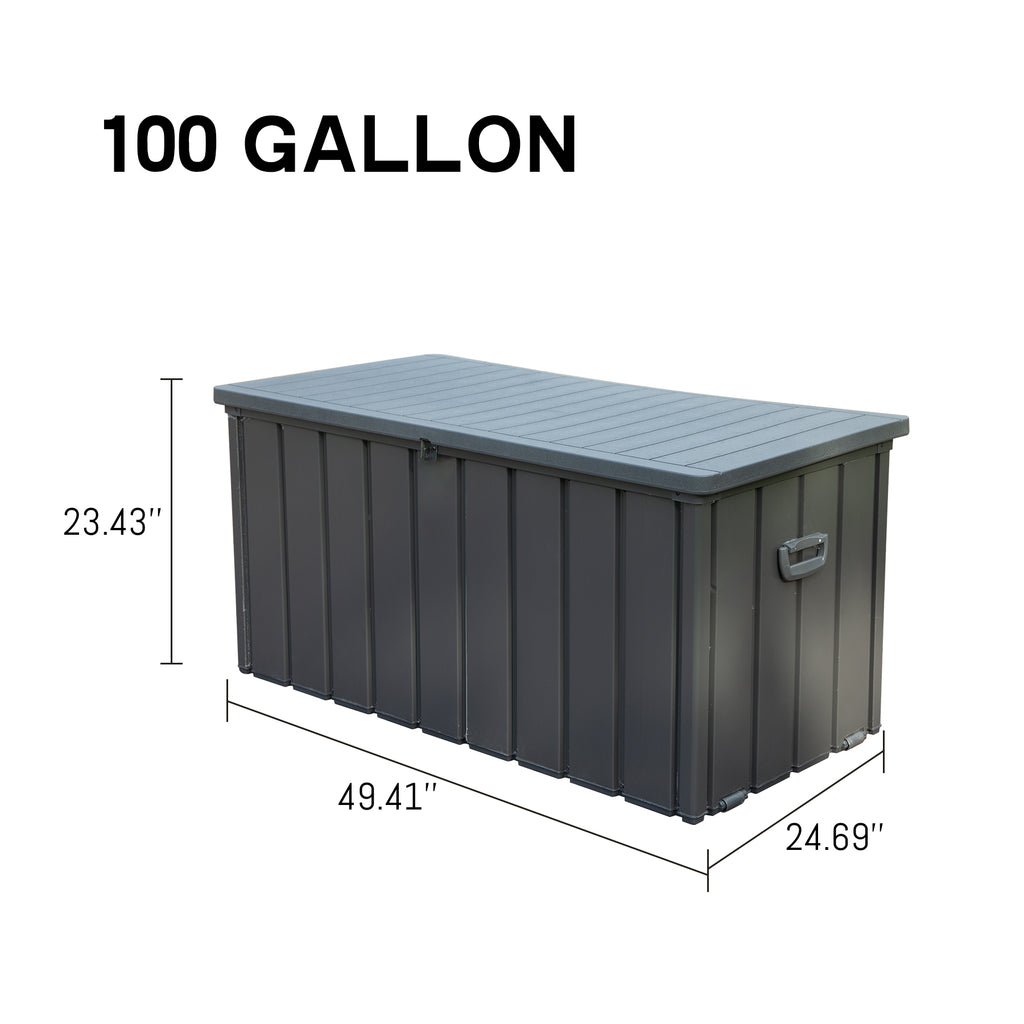 150-gallon resin outdoor deck storage box product detail
