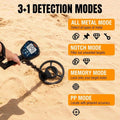 High Precision Professional Adult Metal Detector 4 Modes 10 Inch IPX7