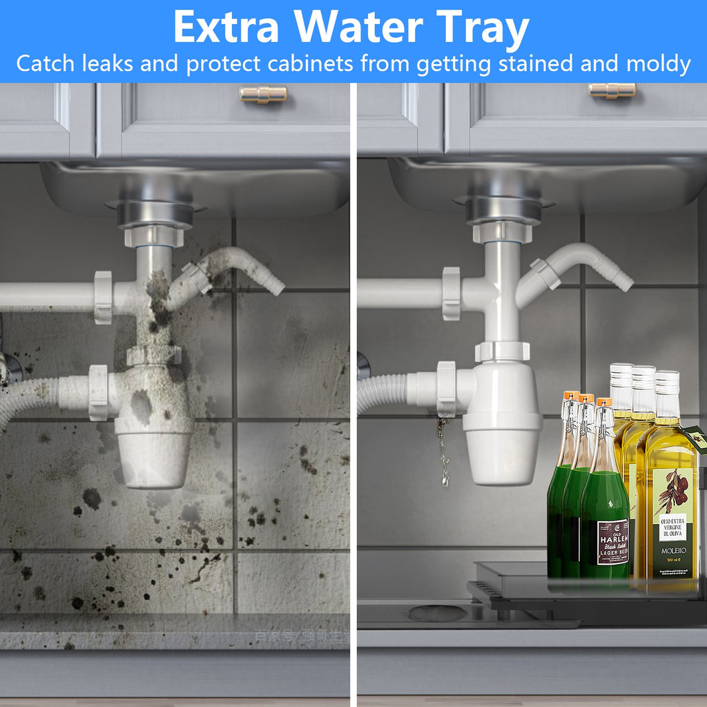 2-tier pull-out under-sink organizer