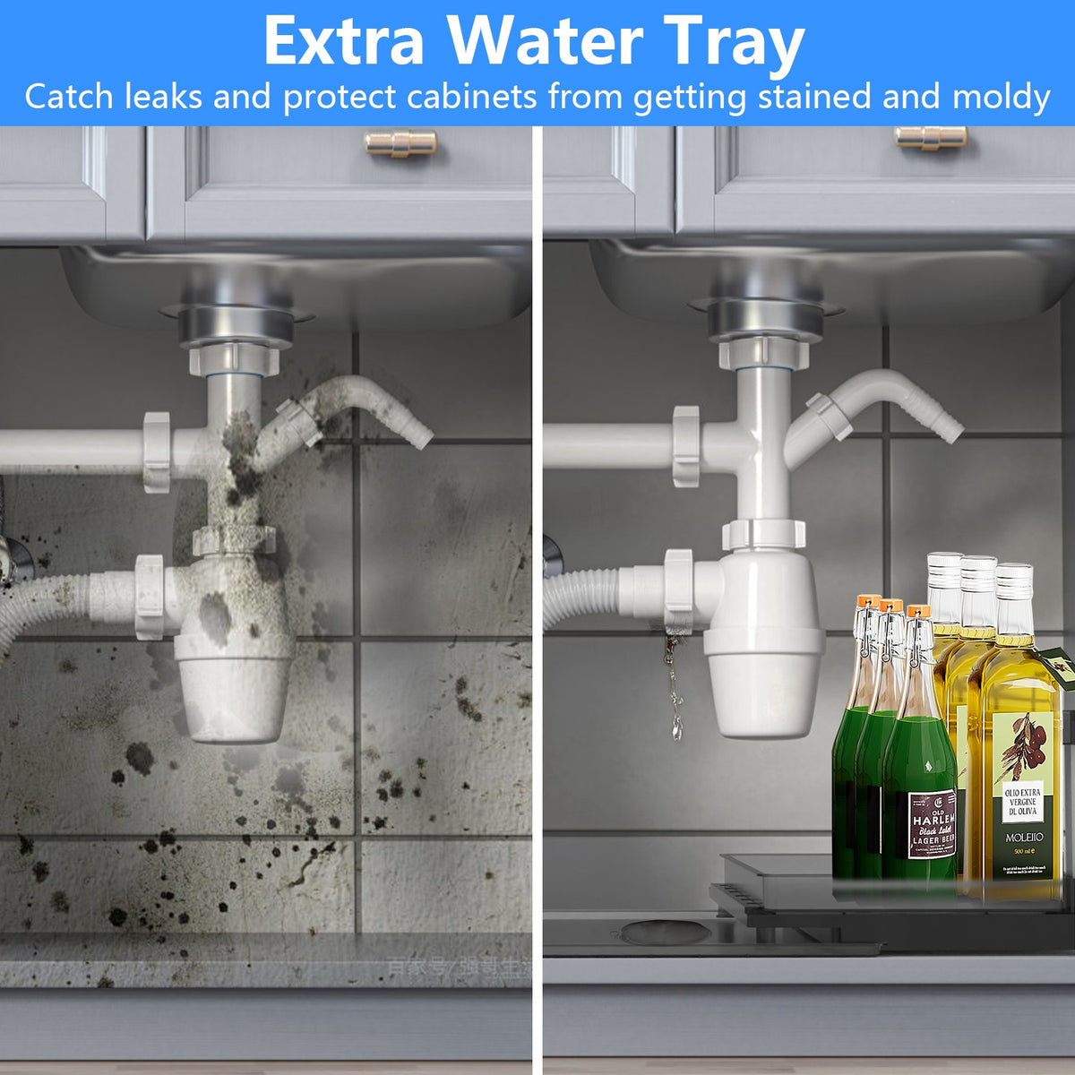 2-tier pull-out under-sink organizer