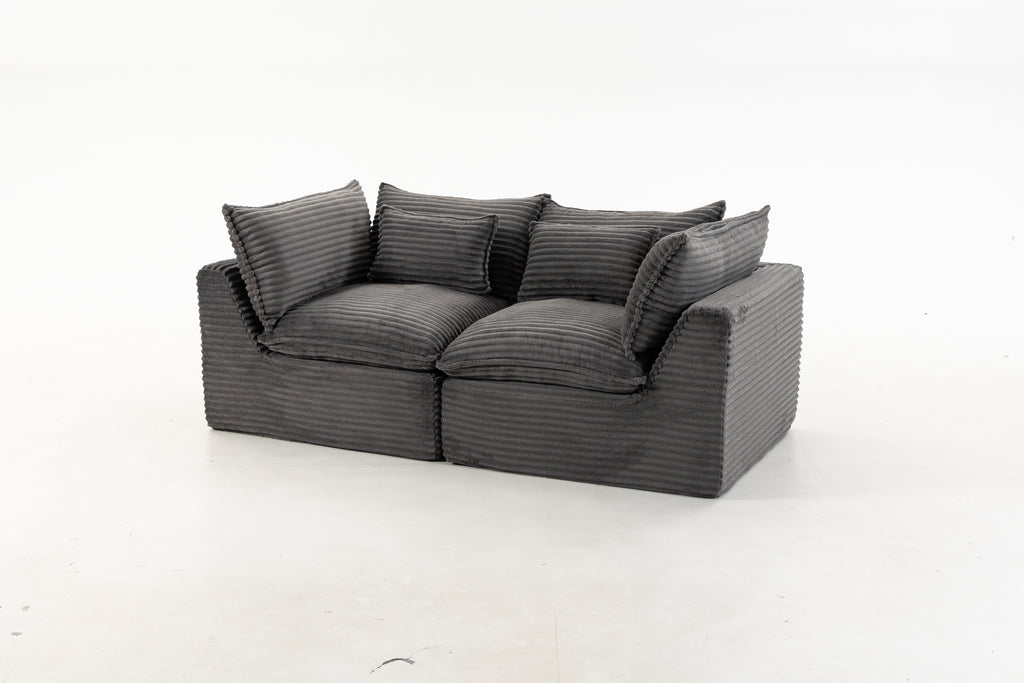 74.8" Width Cloud Couch Oversized Modular Sectional Sofa True Relax Comfy - Image 4