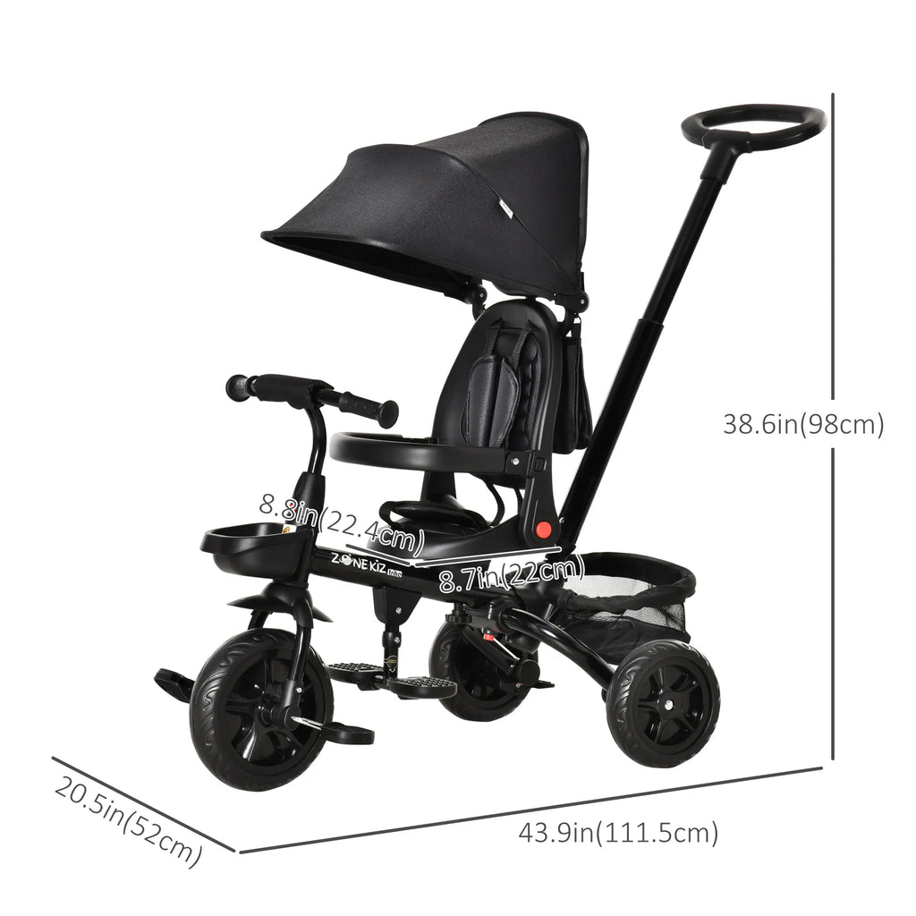 Tricycle for Toddler 4 in 1 Kids Trike with Reversible Adjustable Seat Baby - Image 2