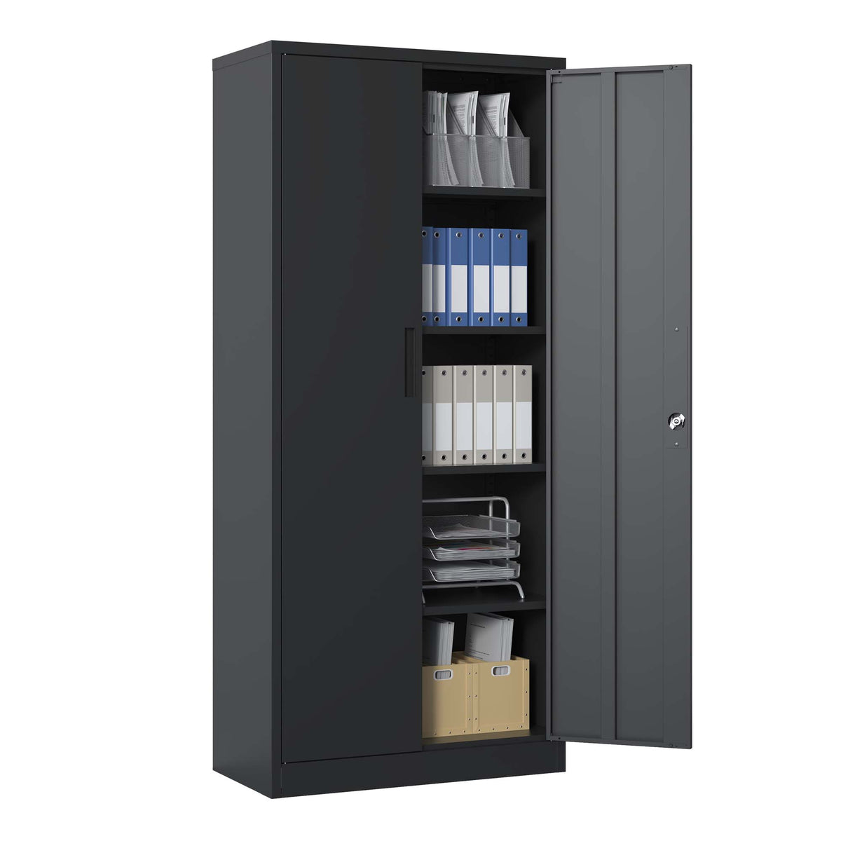 72 H Metal Garage Storage Cabinet - Image 2