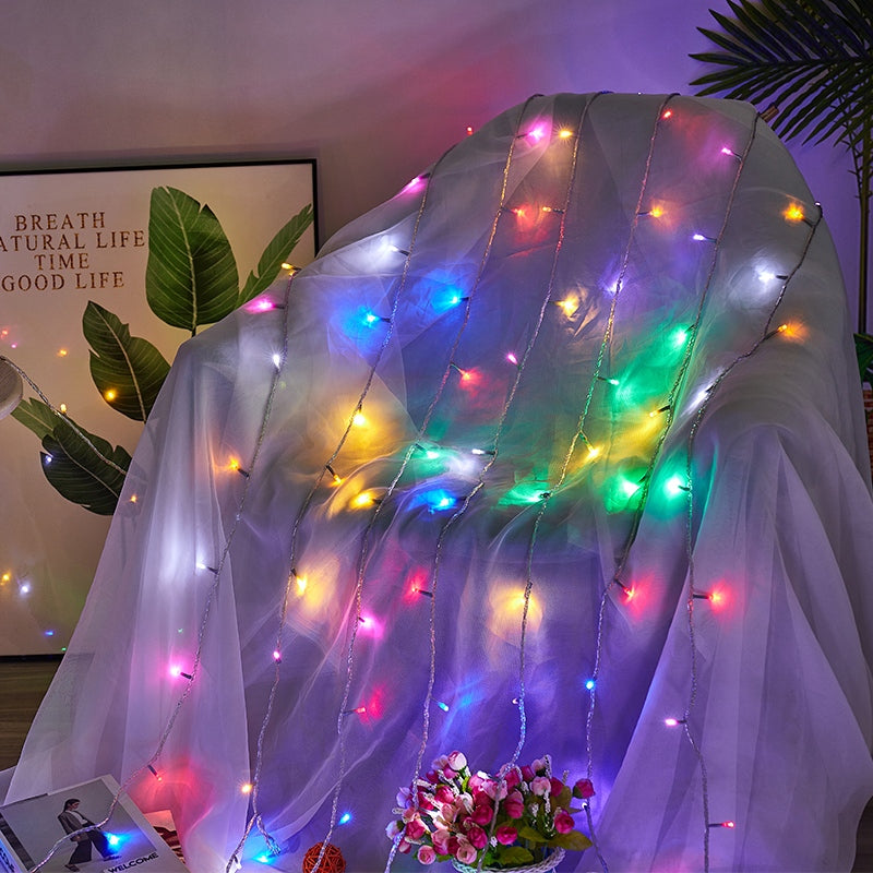 Multicolor String Lights LED Ice Bar Light 10m 400mm Curtain Light Modes With - Image 5