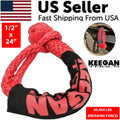 1/2" x 24" 65 000LBS Soft Shackle Recovery Rope For SUV Winch Snatch Off Road US