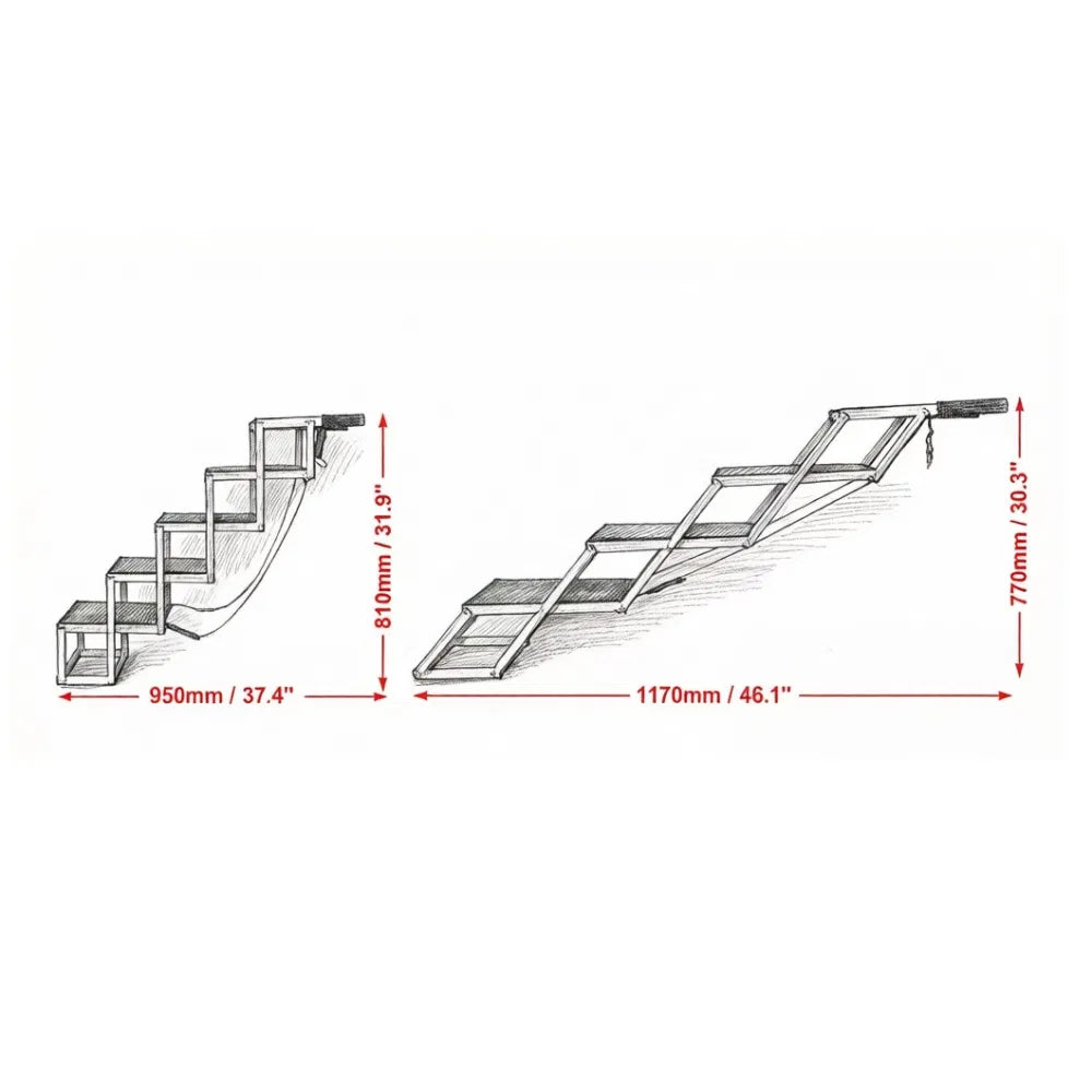 Folding Dog Car Ramp - Image 2
