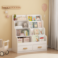 Kids Bookshelf with Two Storage Drawers