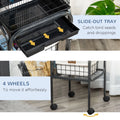Bird Cage Starter Kit with Detachable Rolling Stand
