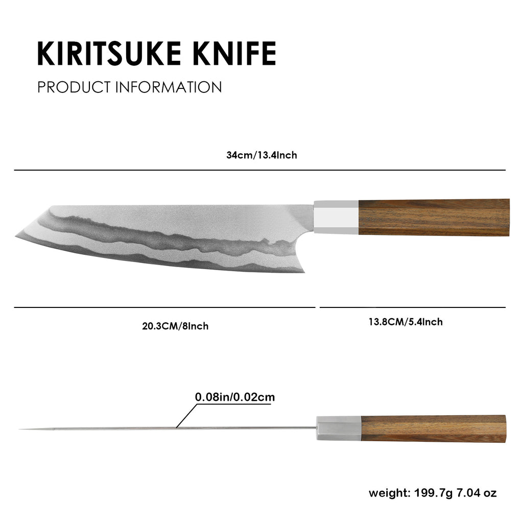 Keihatsu Japanese Gyuto Chef Knife 8 Inch Kiritsuke Knife Professional Kitchen - Image 3