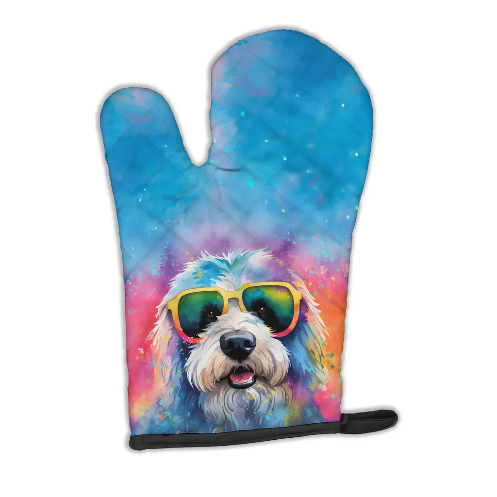 Old English Sheepdog Hippie Dawg Oven Mitt Heat Resistant Thick Oven Mitt for - Image 4