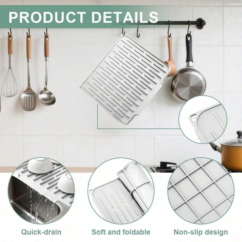 large silicone dish drying mat