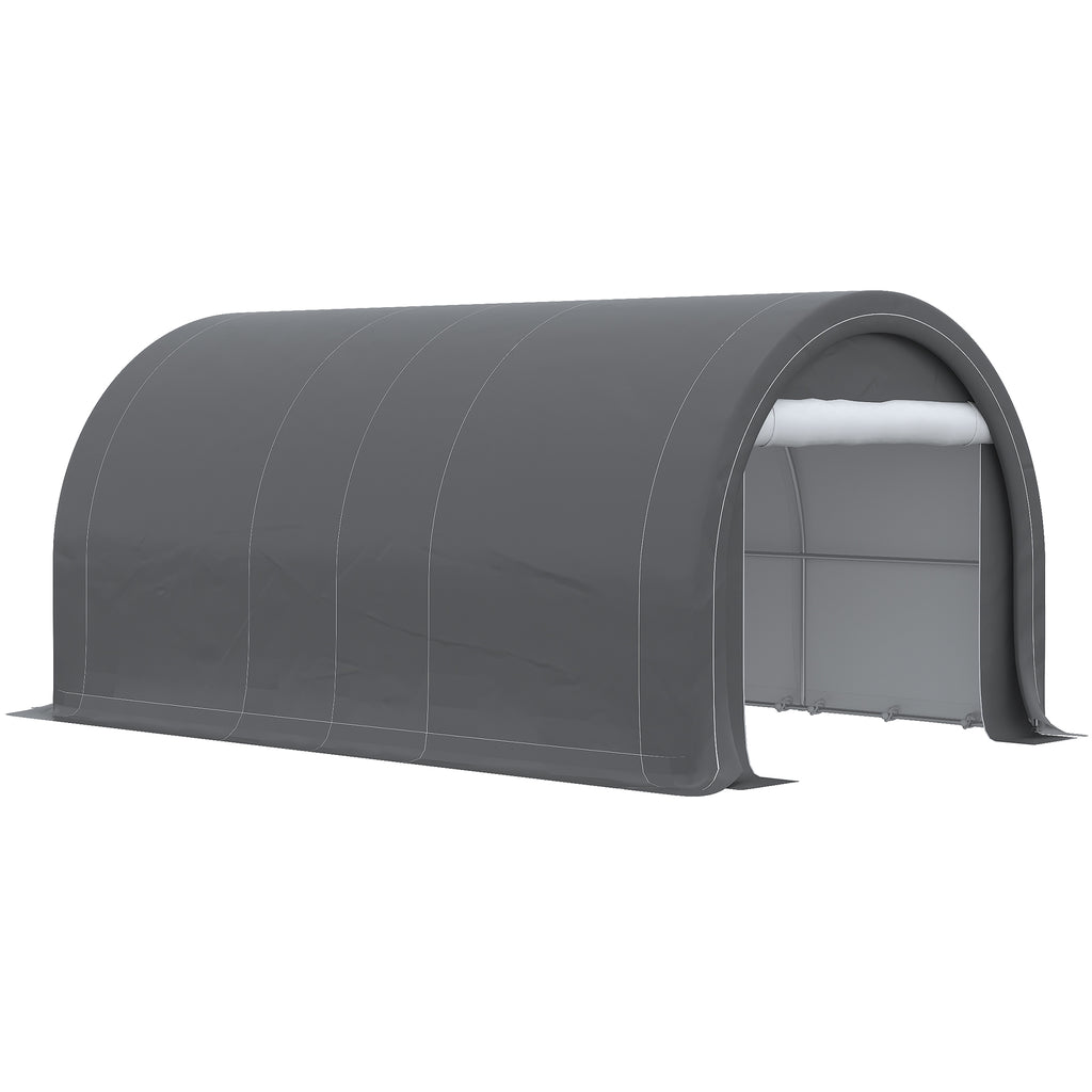10 x 16 Carport Heavy Duty Portable Garage Storage Tent with Large Zippered - Image 5