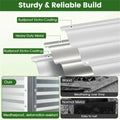 44" Elevated Raised Garden Bed with Drainage Holes 32" Ergonomic Height Metal