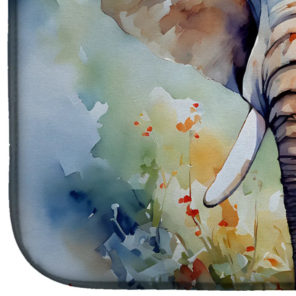 Elephant Dish Drying Mat Absorbent Dish Drying Mat Pad for Kitchen Counter Dish - Image 2