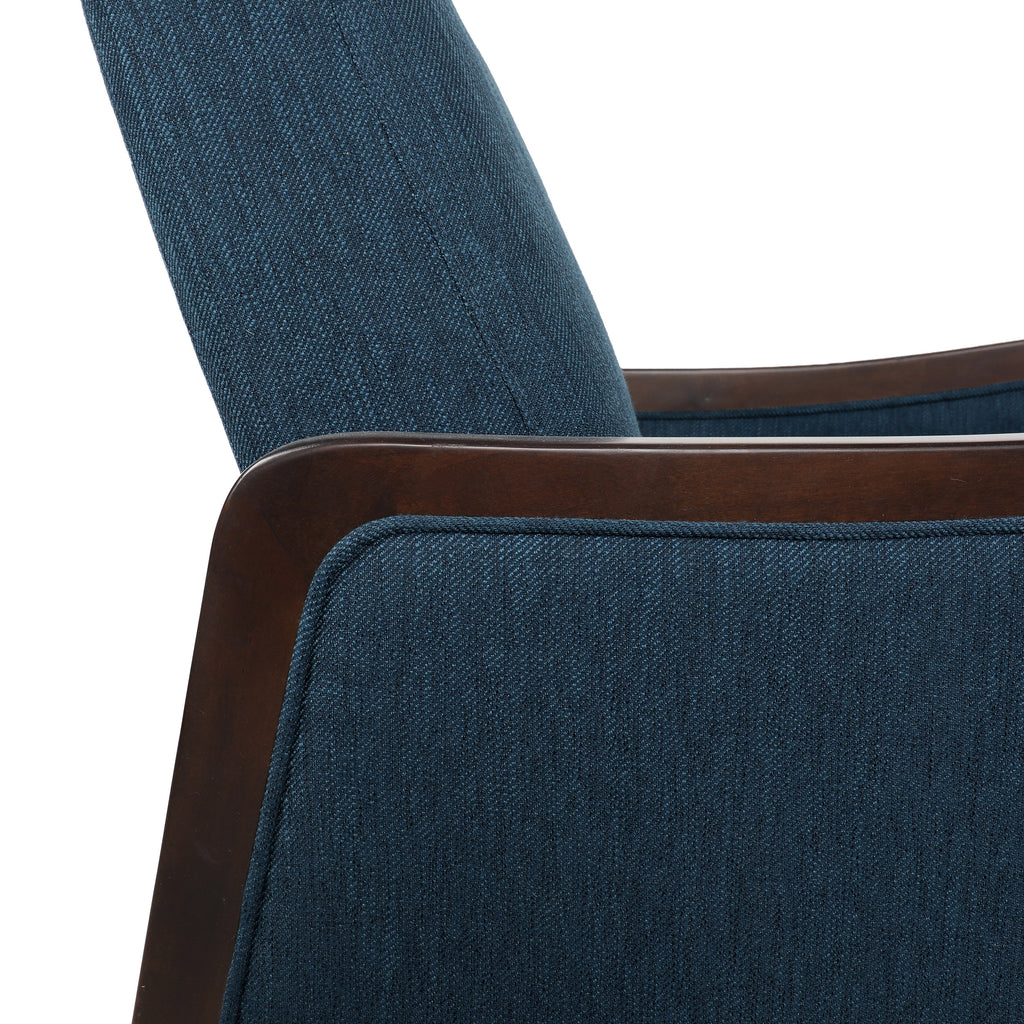 Fabric Recliner Chair Mid Century Modern Recliner Pushback Single Recliner Sofa - Image 3