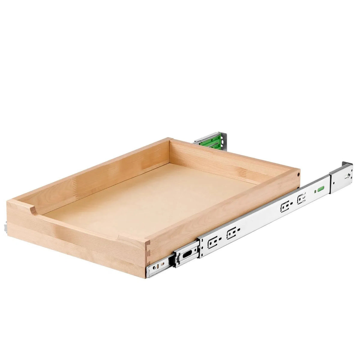 14"W 21"D Pull Out Cabinet Organizer Heavy Duty Wood Drawer With Soft Close - In-Use and Feature Display