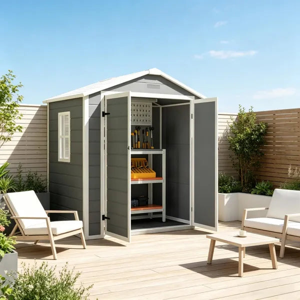 Outdoor Garden Storage Shed Tool House - Image 2