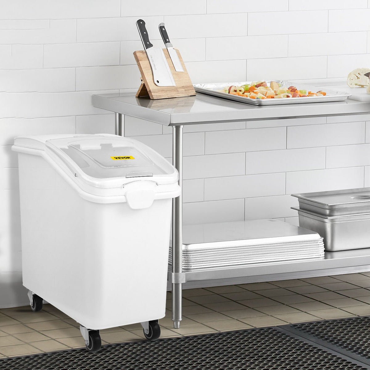 27 Gallon Ingredient Storage Bin 500 Cup With Scoop And Sliding Lid - Image 6