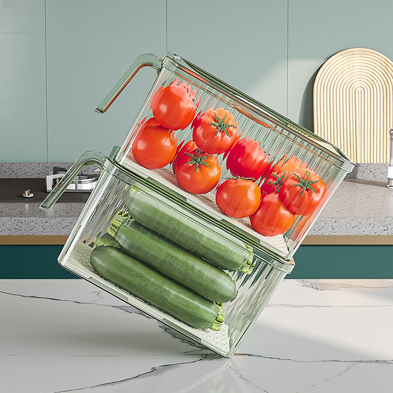 transparent food grade drainable refrigerator detail and structure