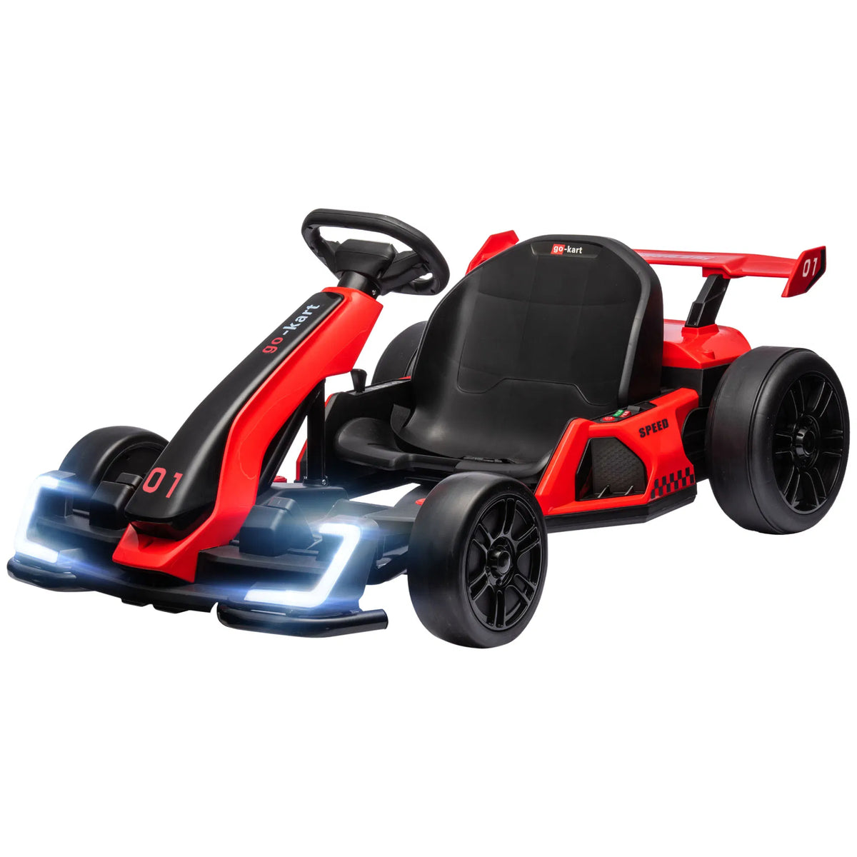 24V Electric Go Kart Battery Powered Kids Drift Kart with Adjustable Seat - Image 4
