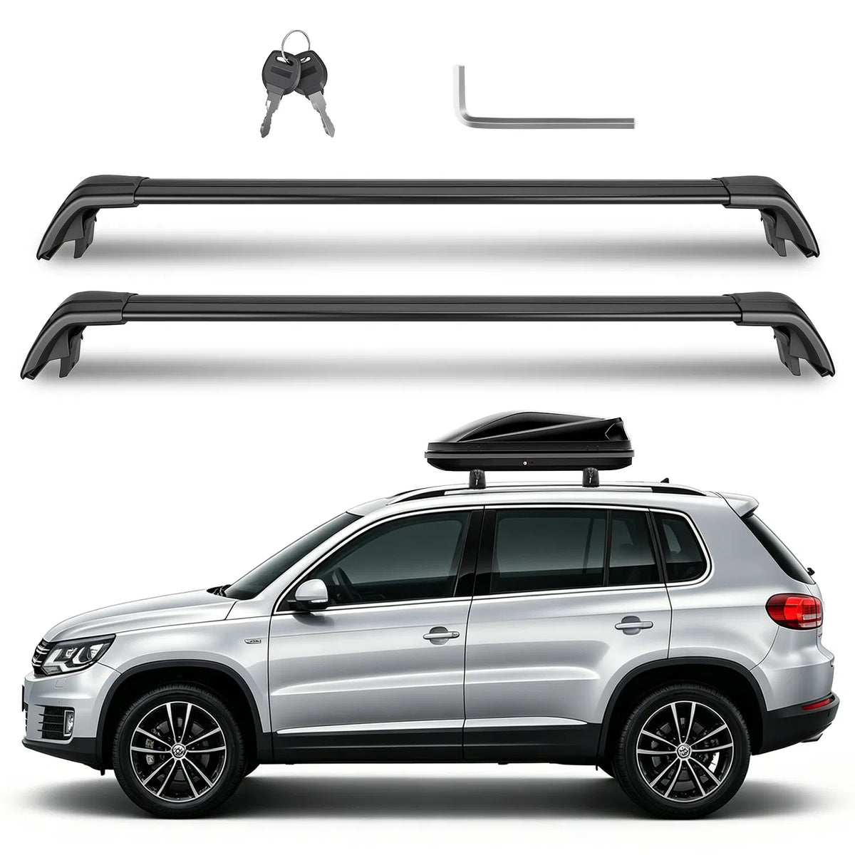Roof Rack Cross Bars Fit for Volkswagen Tiguan 2018 2026 & Taos 2022 2026 with