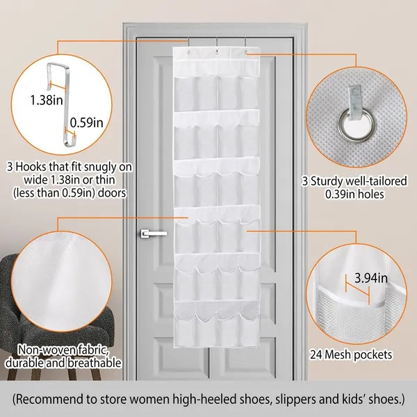 1pc over the door shoes dimensions and features