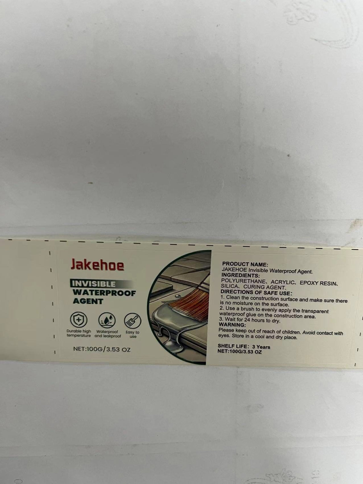 JAKEHOE Clear Waterproof Repair Adhesive Kit 1 Set