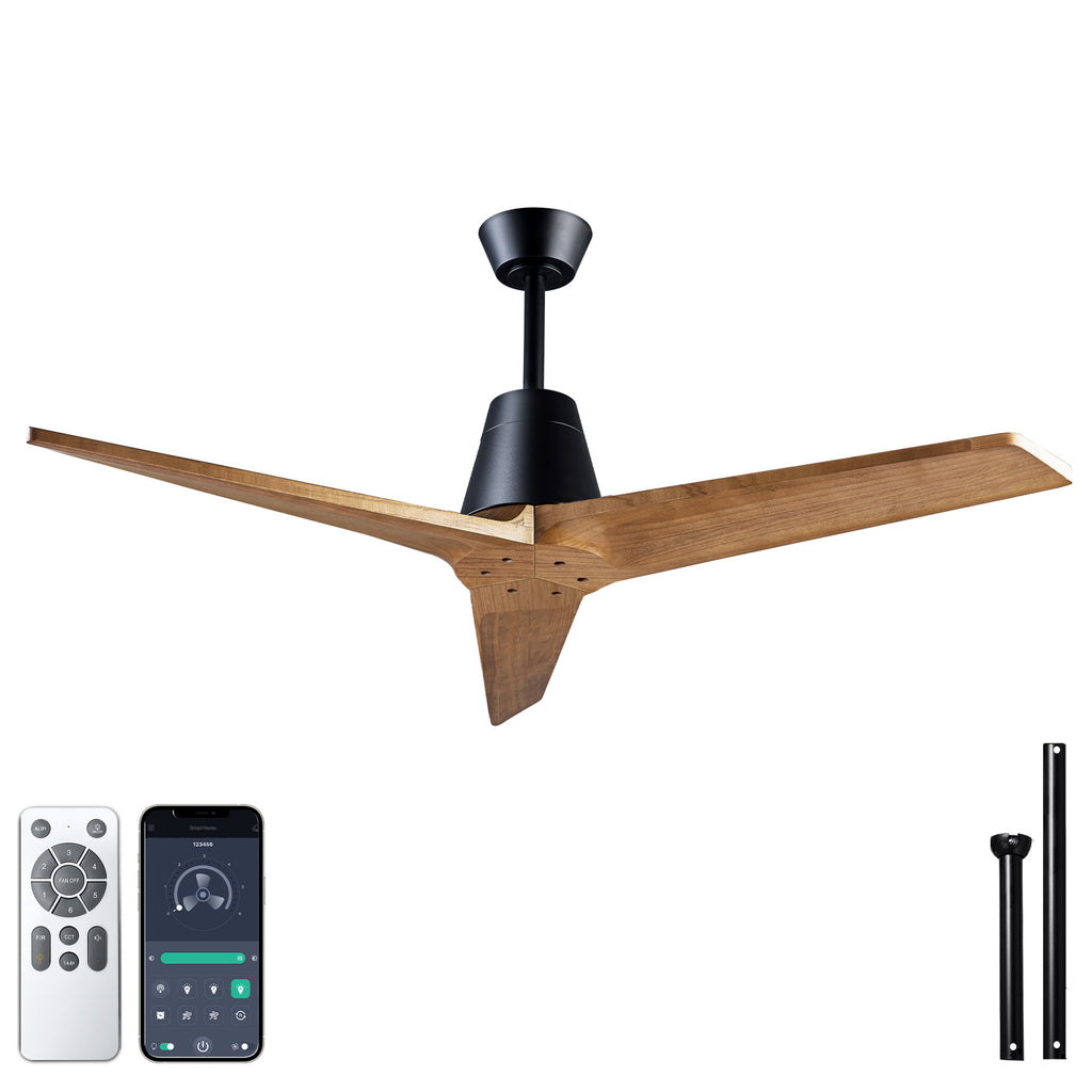 52inch Ceiling Fan with Remote Control Indoor or Outdoor Fan No Light - Image 4