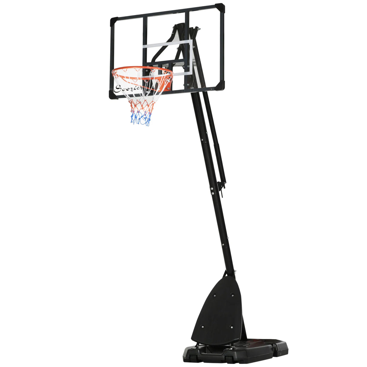Outdoor Portable Basketball Hoop and Stand with Backboard Weighted Base Wheels - Image 2