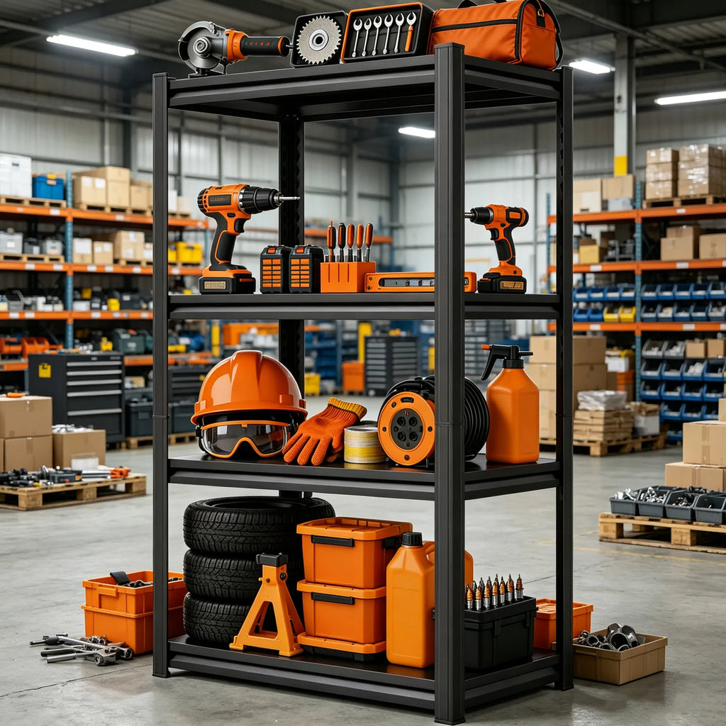 Heavy Duty Adjustable Metal Storage Shelving Unit 1600 LBS Load Capacity - Image 5