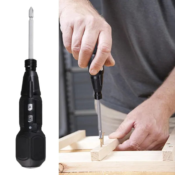 Electric Screwdriver Set 9 Bits USB Rechargeable Cordless Lithium Battery Power - Image 3