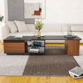 Extendable Coffee Table with Two Drawers