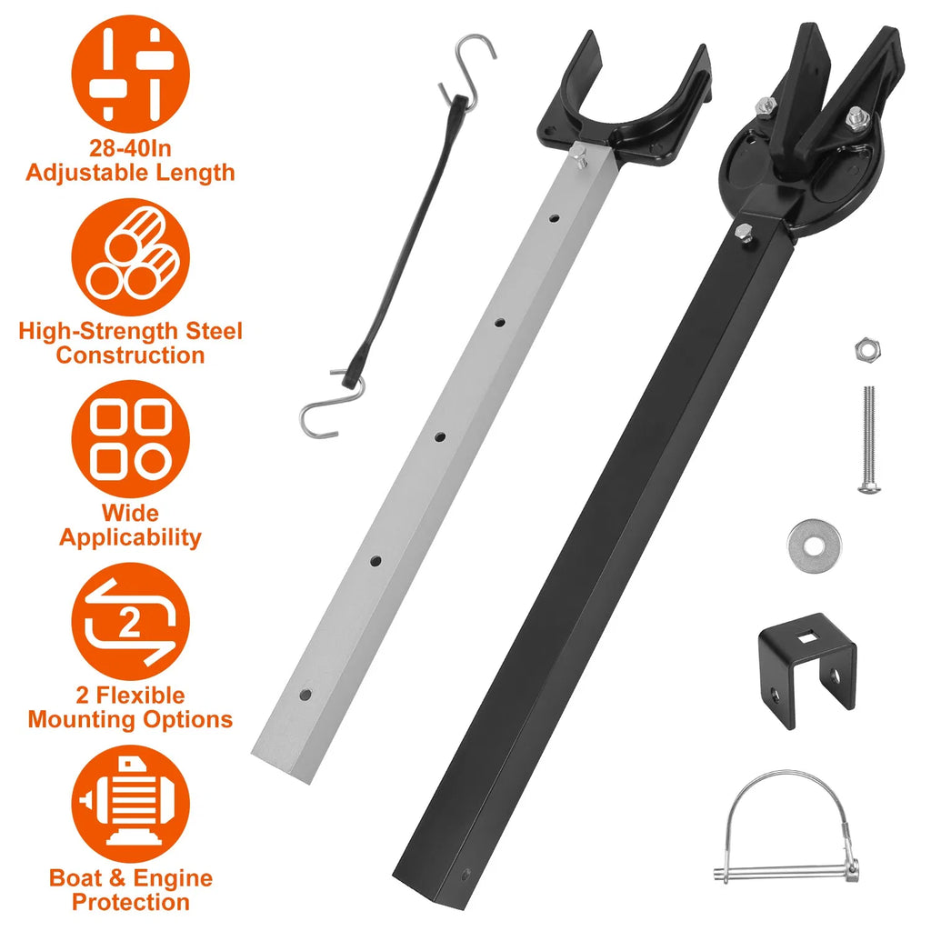 Heavy Duty Boat Transom Saver 28 40in Adjustable Outboard Motor Support - Image 3