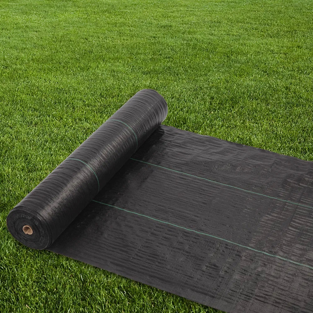 4*100ft Black Weeding Cloth Polyethylene Foldable - Image 5