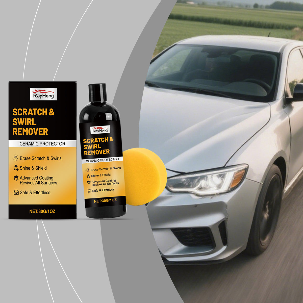 Car Scratch Repair Cream Kit Paint Polish Restoration Gloss Coating - Image 4