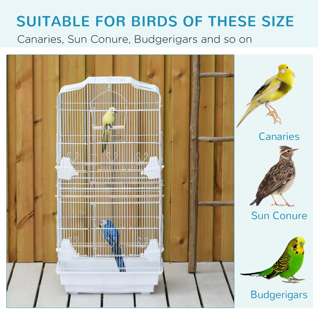 36" Bird Cage Macaw Play House Cockatoo Parrot Finch Flight Cage 2 Doors - Image 5
