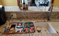 Sheltie Cozy Christmas Dish Drying Mat Absorbent Dish Drying Mat Pad for