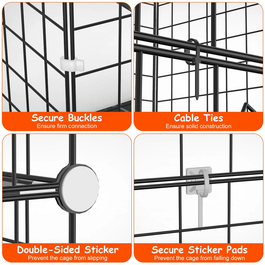 2Tier Cat Cage Playpen Indoor Pet Enclosures Kitten Kennel House Detachable Cat - Image 3