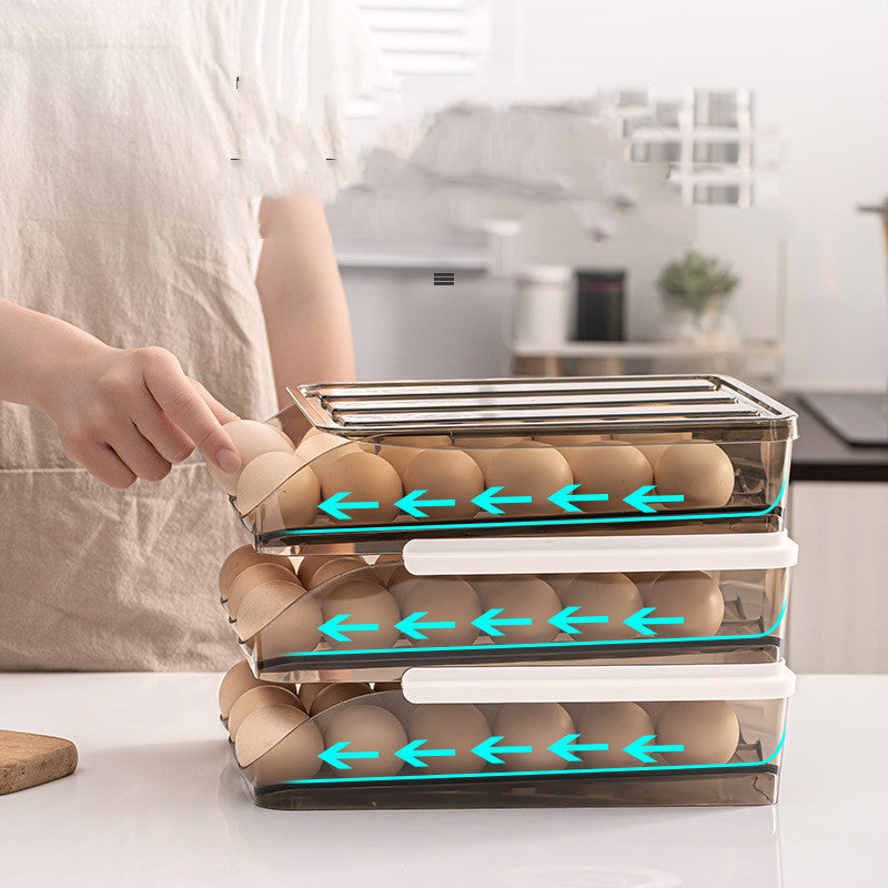 refrigerator rolling egg carton with dimensions and features